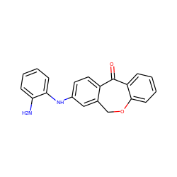 Nc1ccccc1Nc1ccc2c(c1)COc1ccccc1C2=O ZINC000040576691