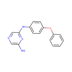 Nc1cncc(Nc2ccc(Oc3ccccc3)cc2)n1 ZINC000084615171