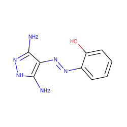 Nc1n[nH]c(N)c1/N=N/c1ccccc1O ZINC000036152731