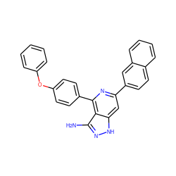 Nc1n[nH]c2cc(-c3ccc4ccccc4c3)nc(-c3ccc(Oc4ccccc4)cc3)c12 ZINC000204825054