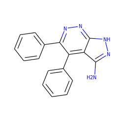 Nc1n[nH]c2nnc(-c3ccccc3)c(-c3ccccc3)c12 ZINC000005224686