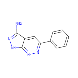 Nc1n[nH]c2nnc(-c3ccccc3)cc12 ZINC000013489630