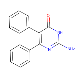 Nc1nc(-c2ccccc2)c(-c2ccccc2)c(=O)[nH]1 ZINC000025491714