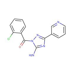 Nc1nc(-c2cccnc2)nn1C(=O)c1ccccc1Cl ZINC000000610248