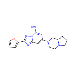 Nc1nc(N2CCN3CCC[C@H]3C2)cc2nc(-c3ccco3)nn12 ZINC000003817427