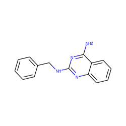 Nc1nc(NCc2ccccc2)nc2ccccc12 ZINC000041146444