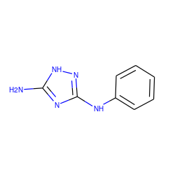 Nc1nc(Nc2ccccc2)n[nH]1 ZINC000001575013