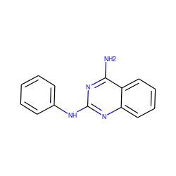 Nc1nc(Nc2ccccc2)nc2ccccc12 ZINC000000572969