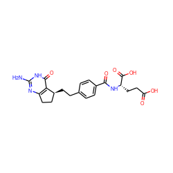 Nc1nc2c(c(=O)[nH]1)[C@@H](CCc1ccc(C(=O)N[C@@H](CCC(=O)O)C(=O)O)cc1)CC2 ZINC000013736739