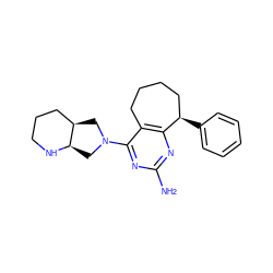 Nc1nc2c(c(N3C[C@@H]4CCCN[C@@H]4C3)n1)CCCC[C@H]2c1ccccc1 ZINC000049054911