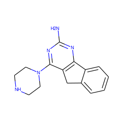 Nc1nc2c(c(N3CCNCC3)n1)Cc1ccccc1-2 ZINC000040955445