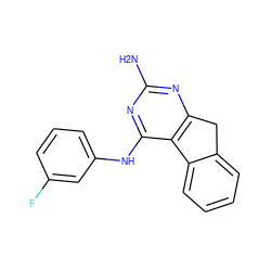 Nc1nc2c(c(Nc3cccc(F)c3)n1)-c1ccccc1C2 ZINC000059114675