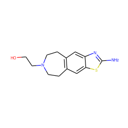 Nc1nc2cc3c(cc2s1)CCN(CCO)CC3 ZINC000095585107