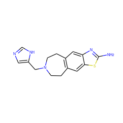 Nc1nc2cc3c(cc2s1)CCN(Cc1cnc[nH]1)CC3 ZINC000095583792