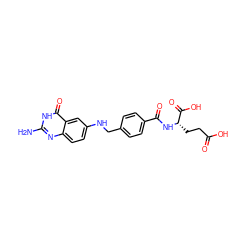 Nc1nc2ccc(NCc3ccc(C(=O)N[C@@H](CCC(=O)O)C(=O)O)cc3)cc2c(=O)[nH]1 ZINC000001995991