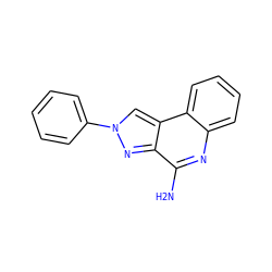 Nc1nc2ccccc2c2cn(-c3ccccc3)nc12 ZINC000013672178