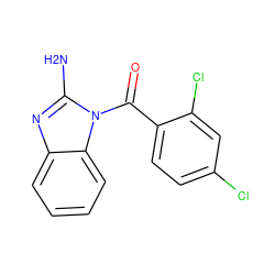 Nc1nc2ccccc2n1C(=O)c1ccc(Cl)cc1Cl ZINC000000807068