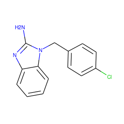 Nc1nc2ccccc2n1Cc1ccc(Cl)cc1 ZINC000000184014