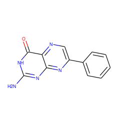 Nc1nc2nc(-c3ccccc3)cnc2c(=O)[nH]1 ZINC000006557713