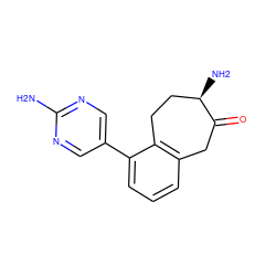 Nc1ncc(-c2cccc3c2CC[C@@H](N)C(=O)C3)cn1 ZINC000473085518