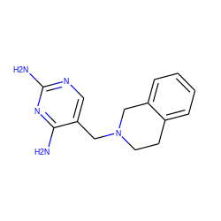 Nc1ncc(CN2CCc3ccccc3C2)c(N)n1 ZINC000013520504