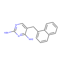 Nc1ncc(Cc2cccc3ccccc23)c(N)n1 ZINC000005974983