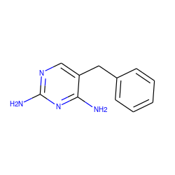 Nc1ncc(Cc2ccccc2)c(N)n1 ZINC000005425469