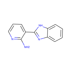 Nc1ncccc1-c1nc2ccccc2[nH]1 ZINC000020272703