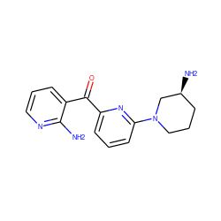 Nc1ncccc1C(=O)c1cccc(N2CCC[C@H](N)C2)n1 ZINC000084758127