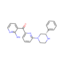 Nc1ncccc1C(=O)c1cccc(N2CCN[C@@H](c3ccccc3)C2)n1 ZINC000084652206