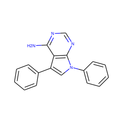 Nc1ncnc2c1c(-c1ccccc1)cn2-c1ccccc1 ZINC000001609260