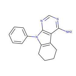 Nc1ncnc2c1c1c(n2-c2ccccc2)CCCC1 ZINC000026671407