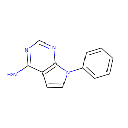 Nc1ncnc2c1ccn2-c1ccccc1 ZINC000026671739