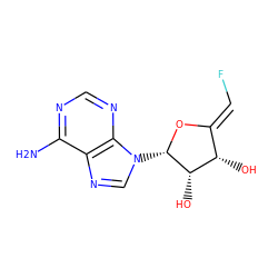 Nc1ncnc2c1ncn2[C@@H]1O/C(=C\F)[C@H](O)[C@@H]1O ZINC000027732155