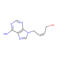 Nc1ncnc2c1ncn2C/C=C\CO ZINC000029463466