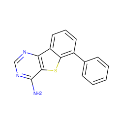 Nc1ncnc2c1sc1c(-c3ccccc3)cccc12 ZINC000169321616