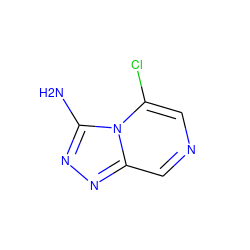 Nc1nnc2cncc(Cl)n12 ZINC000063539689