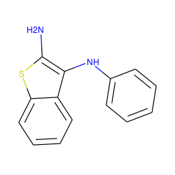 Nc1sc2ccccc2c1Nc1ccccc1 ZINC000216622912