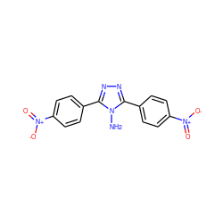 Nn1c(-c2ccc([N+](=O)[O-])cc2)nnc1-c1ccc([N+](=O)[O-])cc1 ZINC000169311060