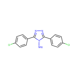 Nn1c(-c2ccc(Cl)cc2)nnc1-c1ccc(Cl)cc1 ZINC000002576516