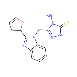 Nn1c(Cn2c(-c3ccco3)nc3ccccc32)n[nH]c1=S ZINC000299822371