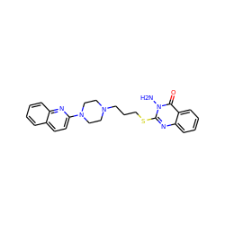 Nn1c(SCCCN2CCN(c3ccc4ccccc4n3)CC2)nc2ccccc2c1=O ZINC000059855451