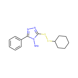 Nn1c(SSC2CCCCC2)nnc1-c1ccccc1 ZINC000095598169