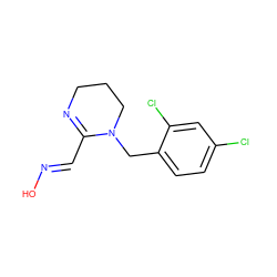 O/N=C/C1=NCCCN1Cc1ccc(Cl)cc1Cl ZINC000073292842