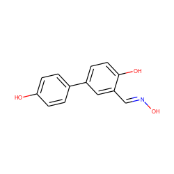 O/N=C/c1cc(-c2ccc(O)cc2)ccc1O ZINC000040933971