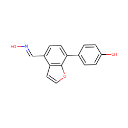 O/N=C/c1ccc(-c2ccc(O)cc2)c2occc12 ZINC000028819899