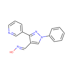 O/N=C/c1cn(-c2ccccc2)nc1-c1cccnc1 ZINC000005738761