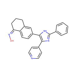 O/N=C1/CCCc2cc(-c3[nH]c(-c4ccccc4)nc3-c3ccncc3)ccc21 ZINC000100061196