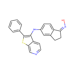 O/N=C1/CCc2cc(Nc3c(-c4ccccc4)sc4cnccc34)ccc21 ZINC000102824075