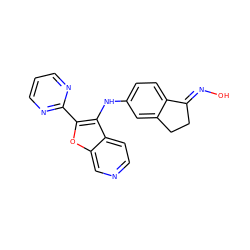 O/N=C1\CCc2cc(Nc3c(-c4ncccn4)oc4cnccc34)ccc21 ZINC000066079387